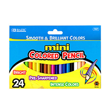 24 Mini Colored Pencils