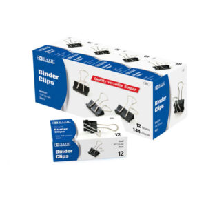 Binder Clips (12 Pack)  medium black