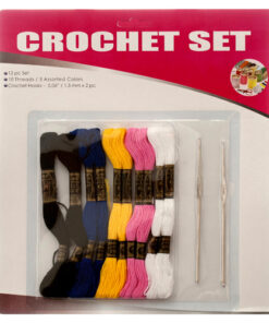 CROCHET-NEEDLE-2PCTHREAD-5-COLOR-12PC-W-BLISTER