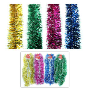 HX TREE GARLAND 8CM 9FT ASSORTED COLOR