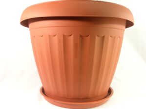 PLANTER/FLOWER POTS-ROUND-19.5-PLASTIC-W-TRAY
