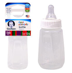 5oz GERBER CLEAR BABY BOTTLE