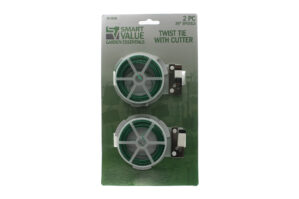 GARDEN TWIST TIE W/CUTTER 2 PACK