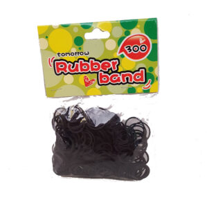 BLACK RUBBER BAND 300CT
