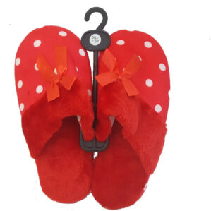RED & WHITE WOMEN SLIPPER