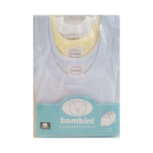 BAMBINI BABY VEST 3PK