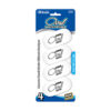 White Oval Eraser (4-Pack)