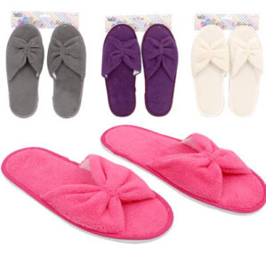 Bath Essentials Solid Colored Slippers - Assorted