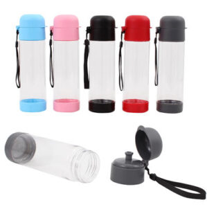 Sport Water Bottle with Mini Strap - Asst, 18.6oz