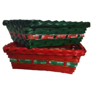 RED/ GREEN BASKET 11.75"