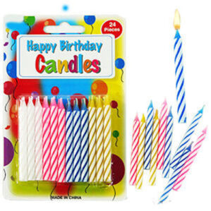 Birthday Candles-24 Pieces