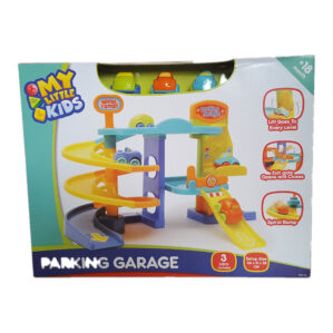 PLAYSET PARKING GARAGE W/ 3 MINI TOY