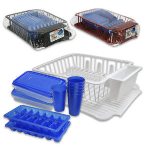 Imperial Plastics Dish Drainer 14pc Set - Asst
