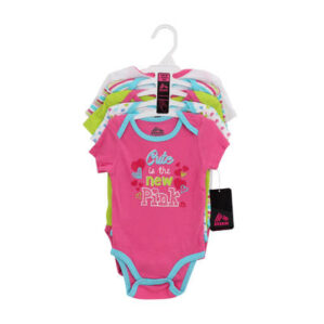 RBX Girls' Newborn Bodysuit 5-pack