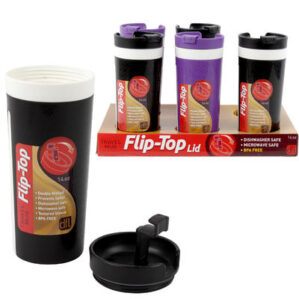Flip-Top Travel Mug - 14oz  Asst