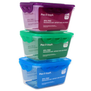 Plastic Container Pac-it-Fresh Asst, 27oz
