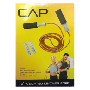 Weighted Leather Jump Rope 9'
