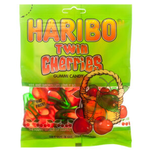 HARIBO GUMMY TWIN CHERRIES 4 OZ