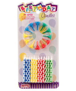 BIRTHDAY CANDLE SET W/ HOLDER