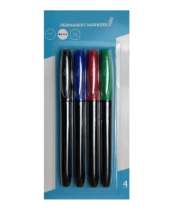 PERMANENT MARKERS FINE BULLET TIP 4pk