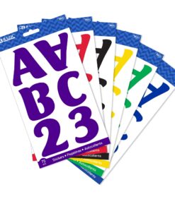 2" Alphabet & number Stickers 72PCS 3821