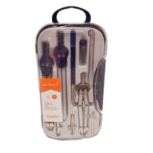 9 Piece Drafting Set Compass Metal Divider With Lead A12