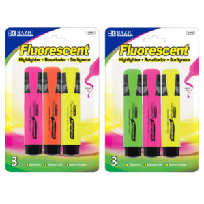 FLUORESCENT Highlighters (3PK)