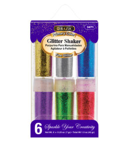 6 Glitter Shakers 6x0.25 Oz. 1.5oz Total