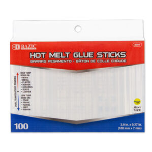 Hot Melt Glue Sticks mini Size 100mmx7mm  100/pk