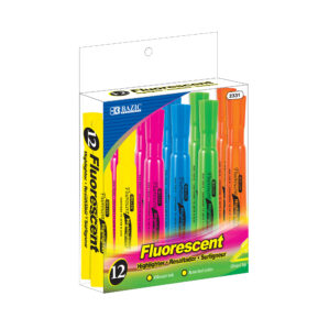 Fluorescent Highlighters (12-Pack)