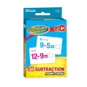 Subtraction Flash Cards 6+
