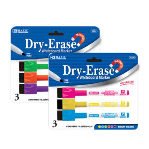 Dry Erase Whiteboard Markers Fine Point 3PK