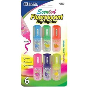 Scented Fluorescent Highlighter (6/pk)