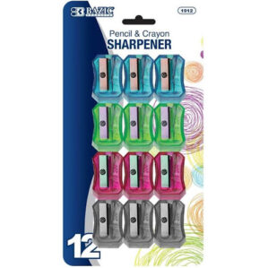 Pencil & Crayon Sharpener (12/Pack)
