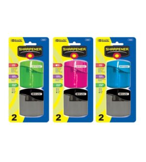 Pencil & Crayon Sharpener Double Blades 2-Pack