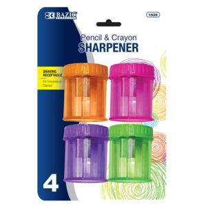 Pencil & Crayon Sharpener  (4/Pack)