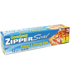 FREEZER BAGS ZIPPER SEAL 10.6 IN X 11 IN