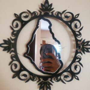 Montserrat Shaped Mirror Souvenir 12'' X 12'' - Image 2