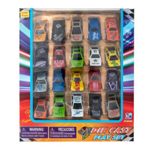RACING CARS DIE CAST PLAY SET 20PCS