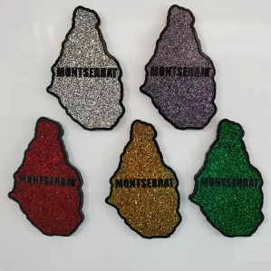SOUVENIR FIRDGE MAGNET MONTSERRAT SHAPED