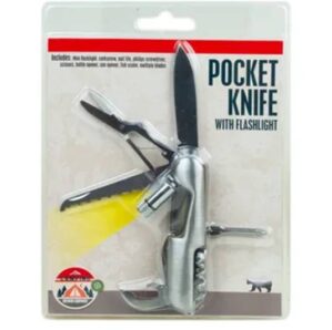 POCKET KNIFE WITH FLASHLIGHT