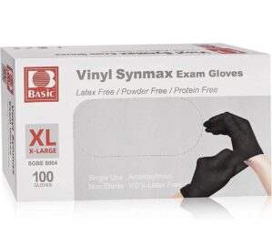 VINYL SYNMAX EXAM GLOVES LATEX FREE