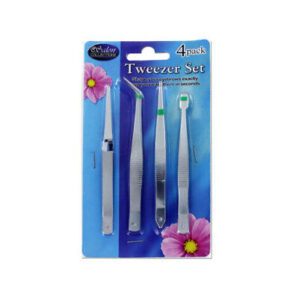 TWEEZER SET 4 PK