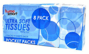 HOME SMART ULTRA SOFT TISSUES 8 PK
