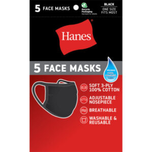 HANES 5 FACE MASKS