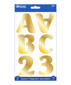 2" Alphabet & number Stickers 72PCS