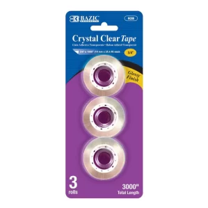 Crystal Clear Tape Refill 3/4" X 1000" (3/Pack)