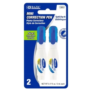 Metal Tip Mini Correction Pen (2/Pack)