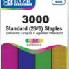 Staples - Standard Metallic Color (26/6) 3000 Ct.