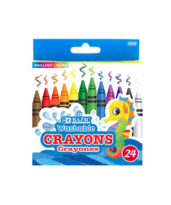 24 Color Washable Premium Crayons